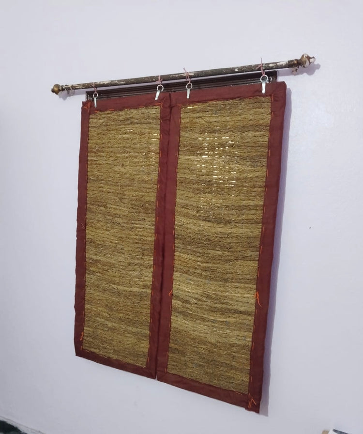 Vetiver Single Window Premium Curtains. 1.5.feet width