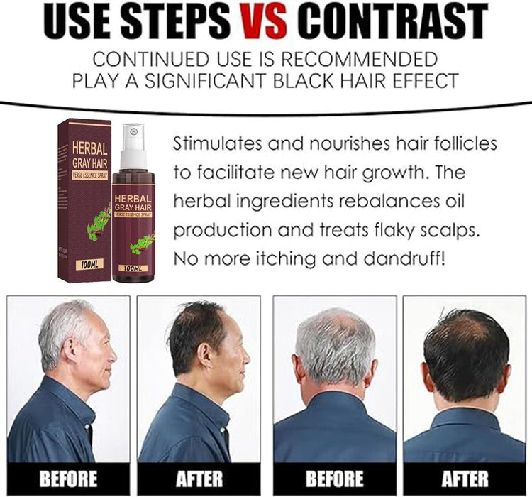 Herbal Gray Hair Spray 100ml Pack of 2