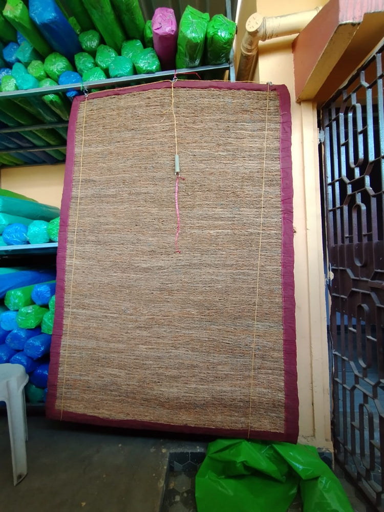 Vetiver Aromatic Khus Cooling Curtains for Windows, Doors, and Balcony.:KHUSPLAZA