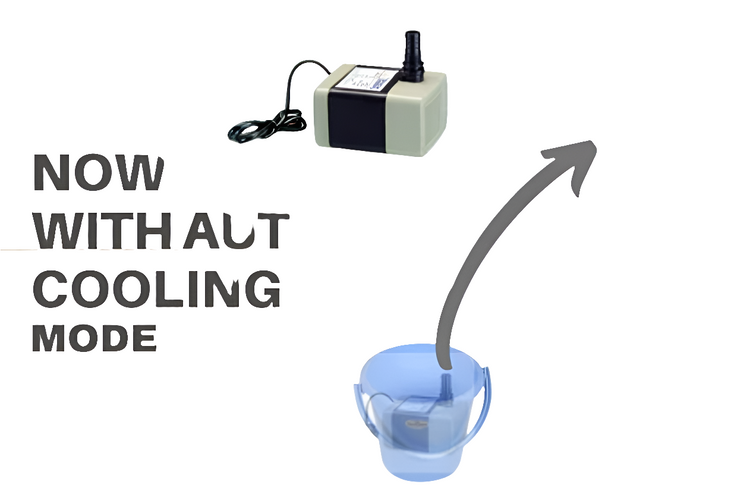 Auto cooling system for curtain with moter attachment.