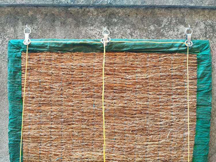 Vetiver Aromatic Khus Cooling Curtains for Windows, Doors, and Balcony: INSTANT SHIPPING
