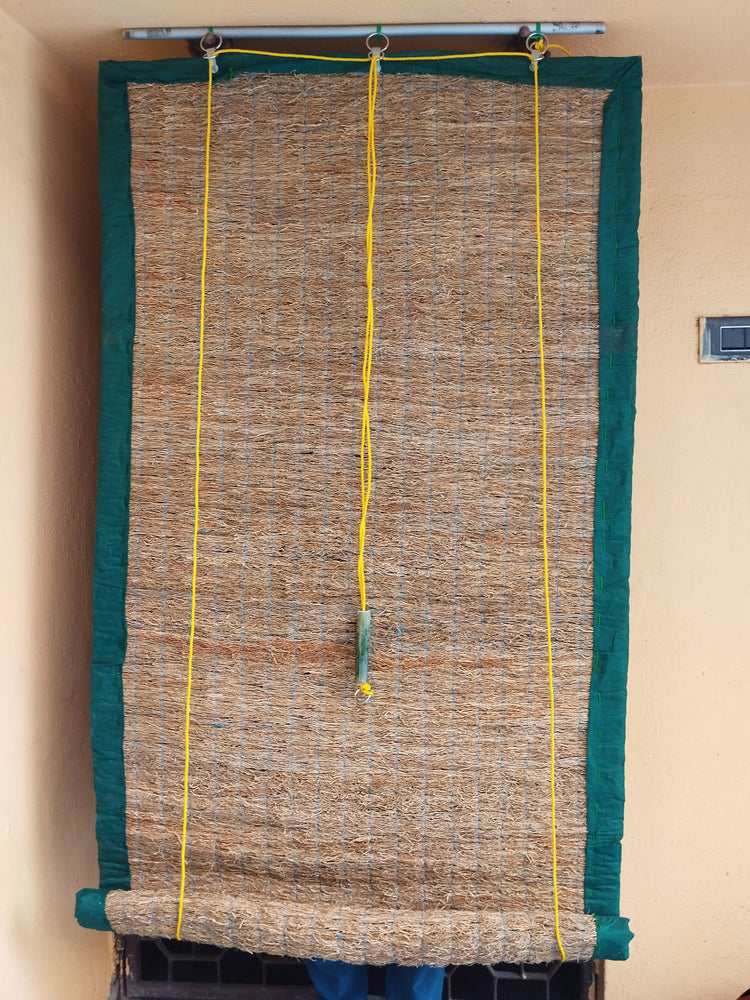 Vetiver Aromatic Khus Cooling Curtains for Windows, Doors, and Balcony: DENSE-COOL